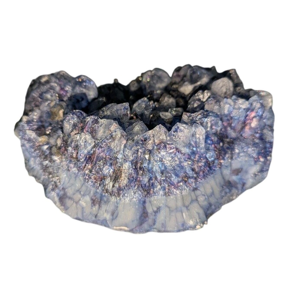 Blue Fluorite Quartz Crystal Cluster Brazil Over 2lbs Healing Rock Specimen - Picture 7 of 12